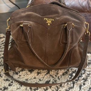 Beautiful suede Prada Bauletto